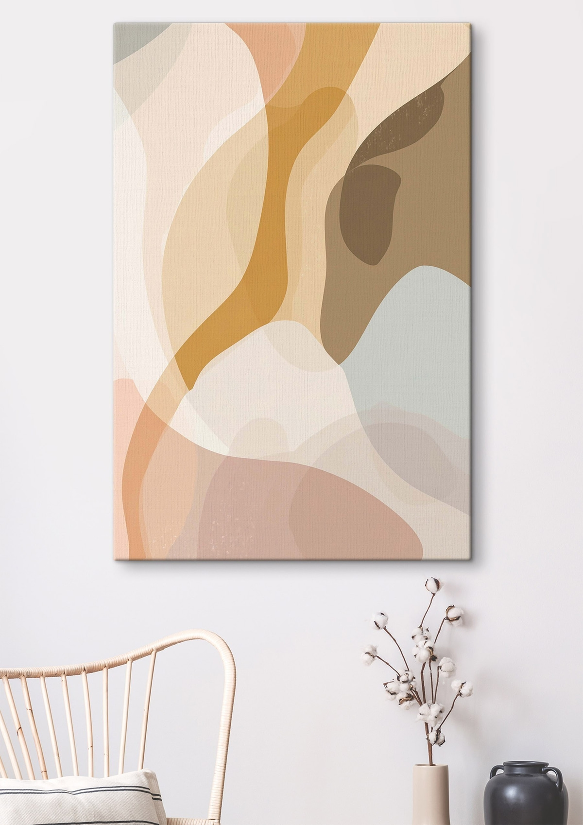 Abstractie, imitatie-aquarel — interieur 1