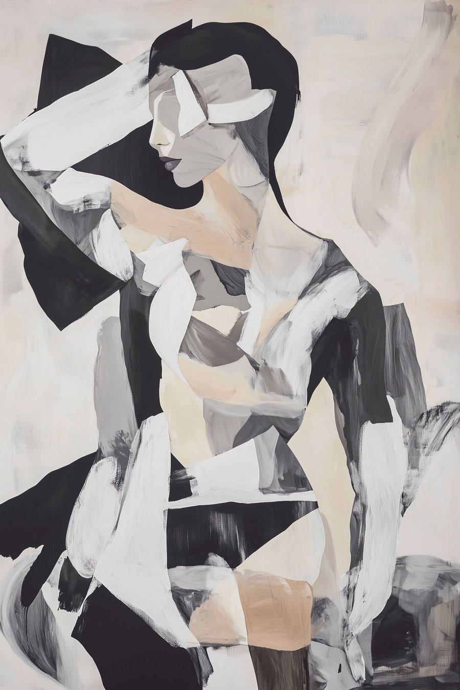 Abstract silhouet — volledig ontwerp