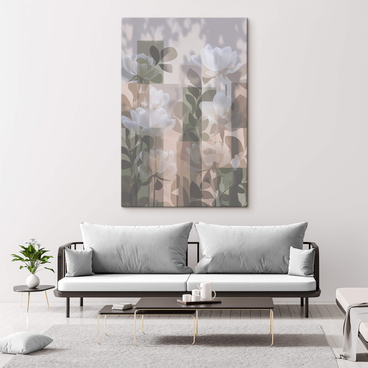 Abstractie met bloemen — interieur 1