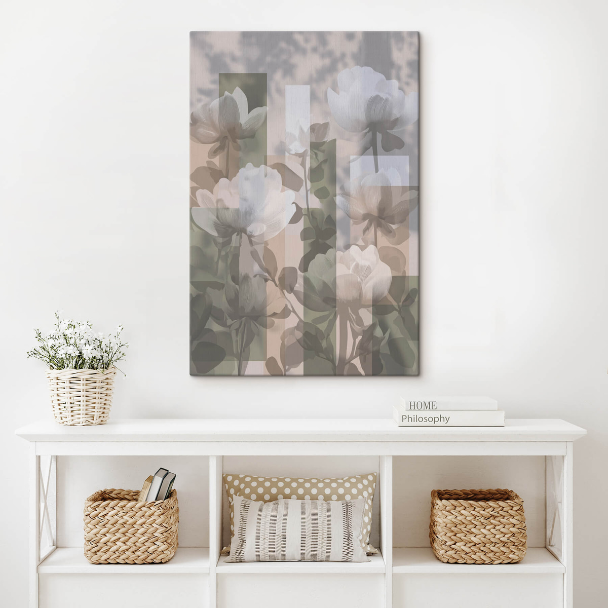 Abstractie met bloemen — interieur 2