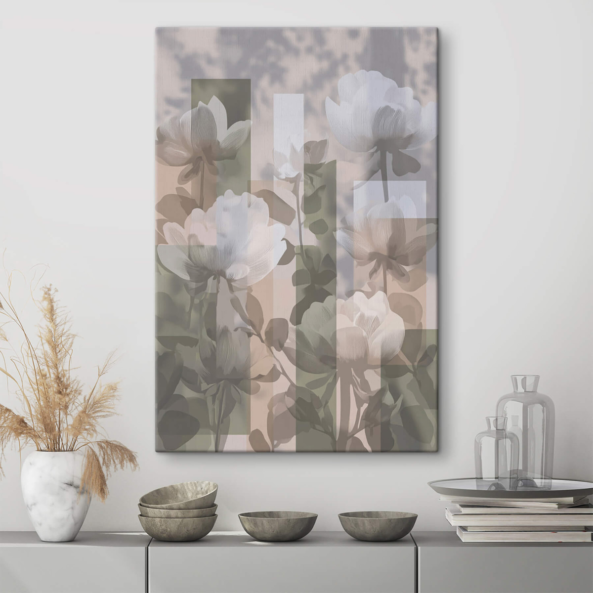Abstractie met bloemen — interieur 3