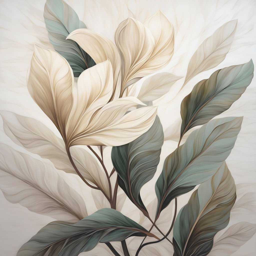 Bloemen met bladeren — volledig ontwerp