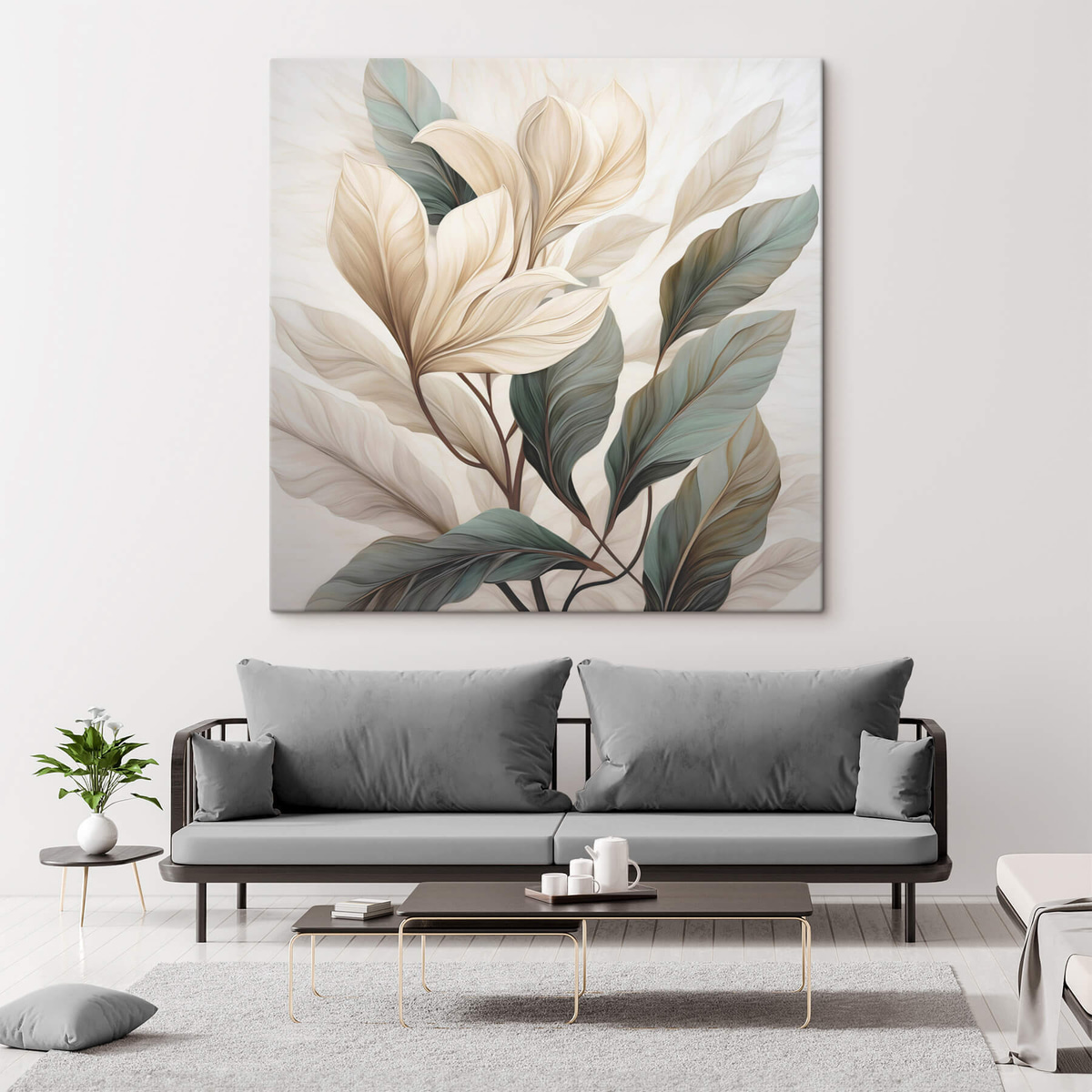 Bloemen met bladeren — interieur 3
