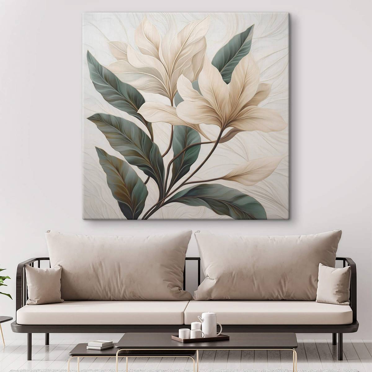 Bloemen met bladeren — interieur 3