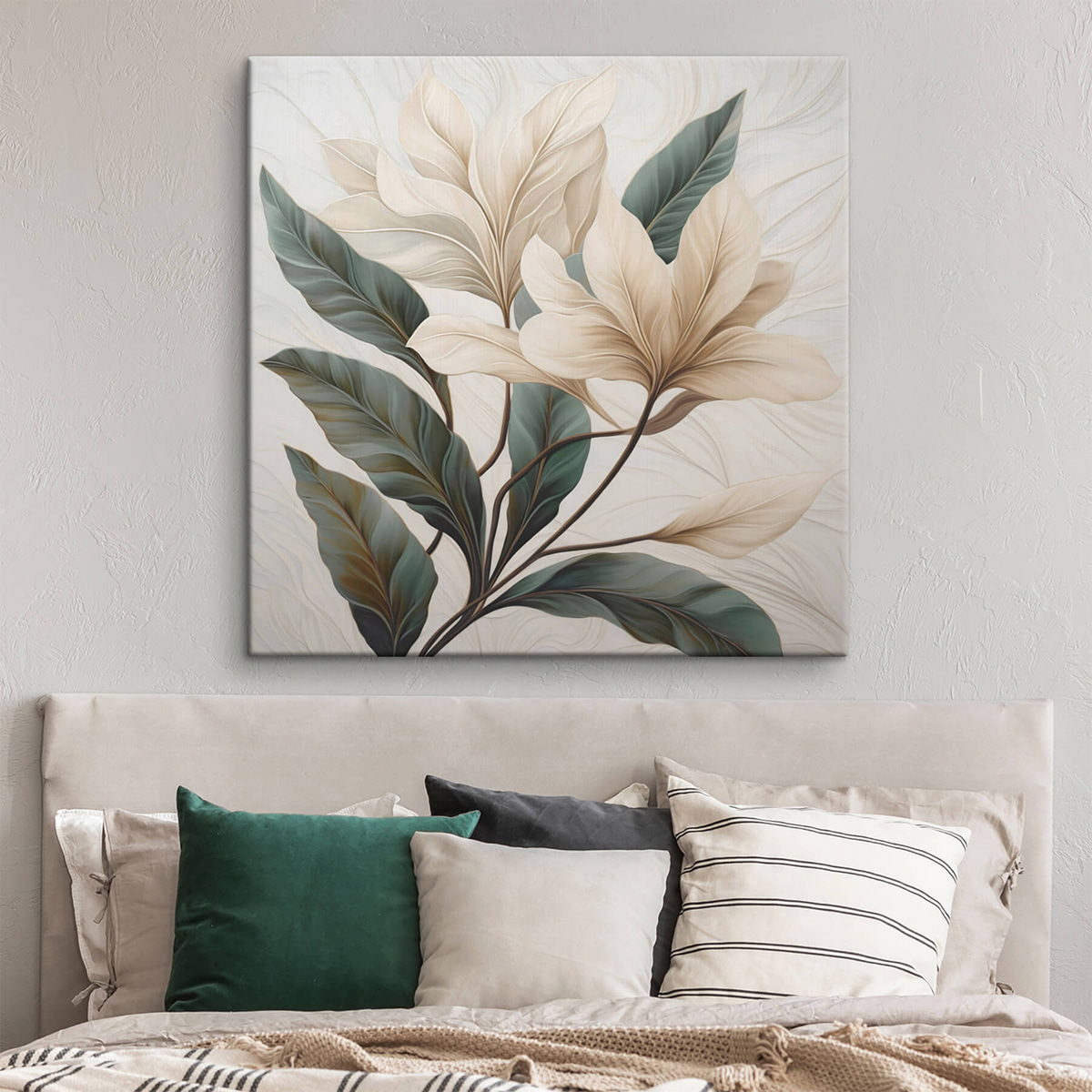 Bloemen met bladeren — interieur 1