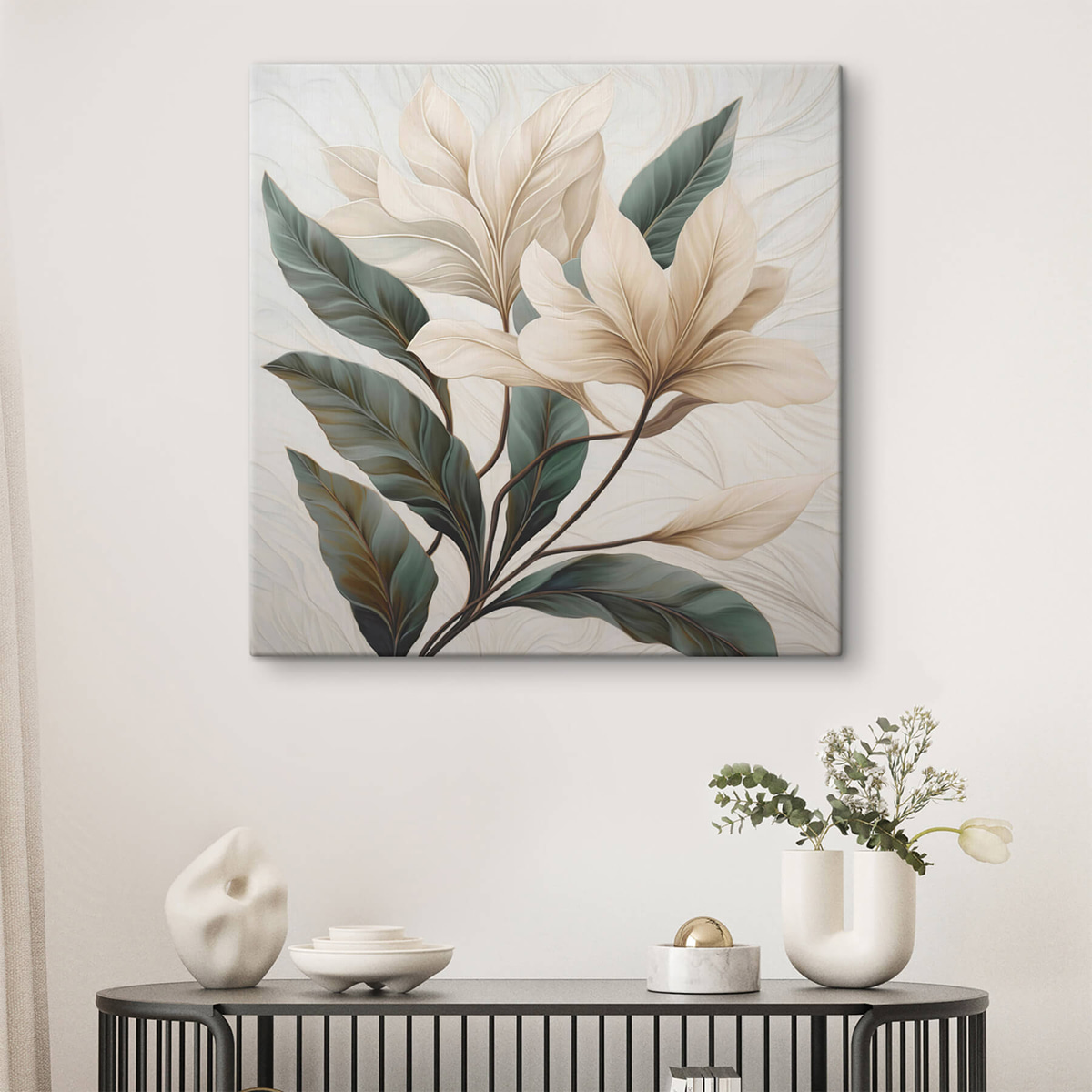 Bloemen met bladeren — interieur 2