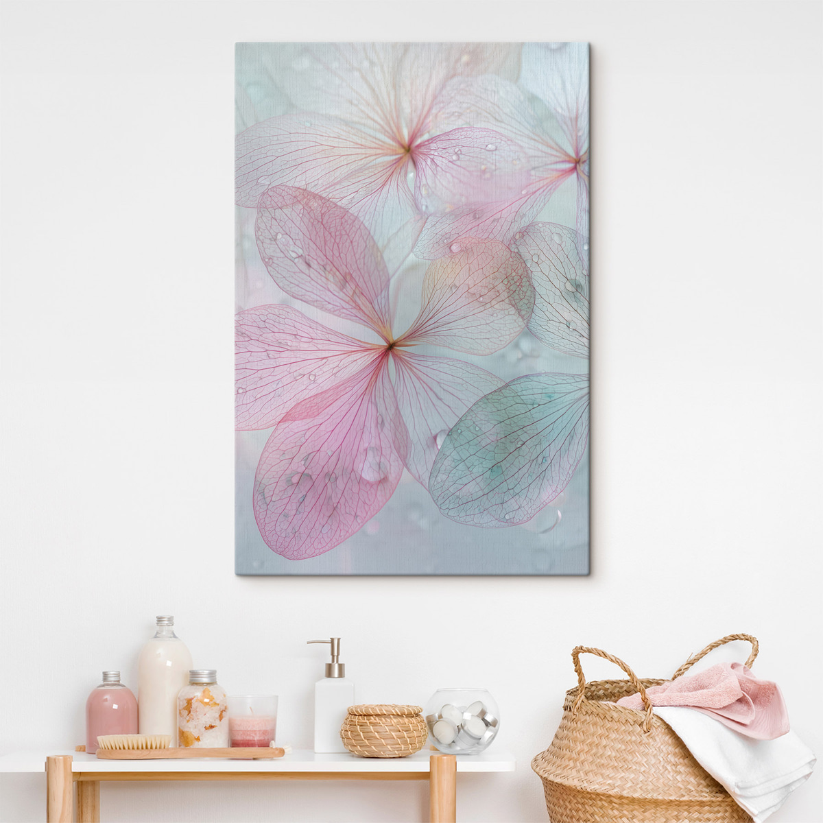bloemen met nerven onder water — interieur 1