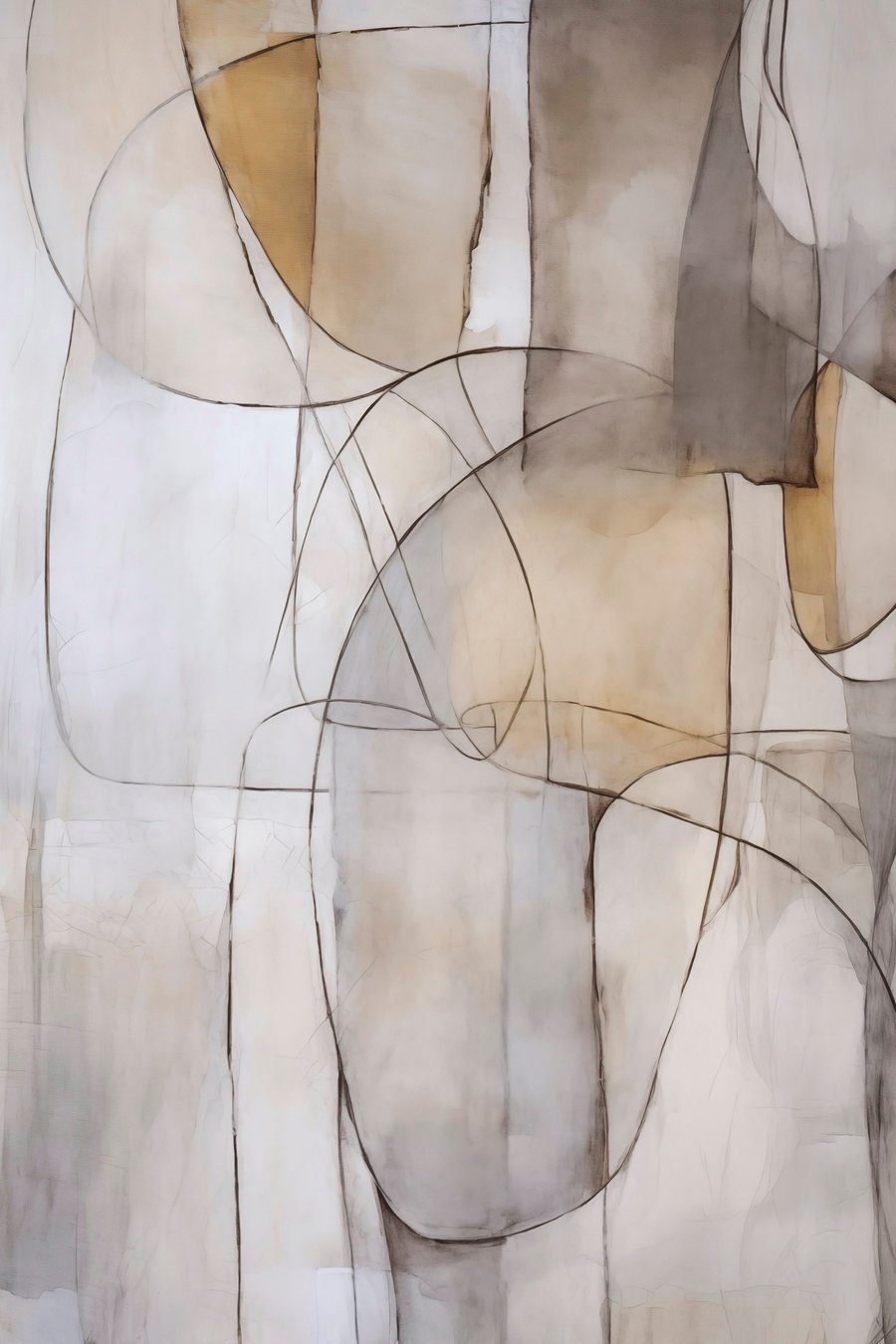 Abstractie imitatie van schilderkunst — volledig ontwerp