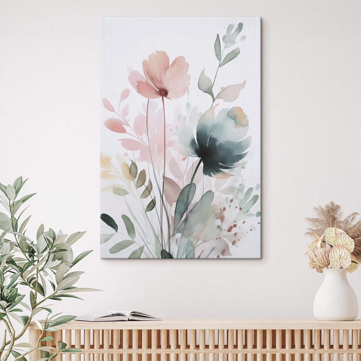 Vegetatie-imitatie aquarel — interieur 1