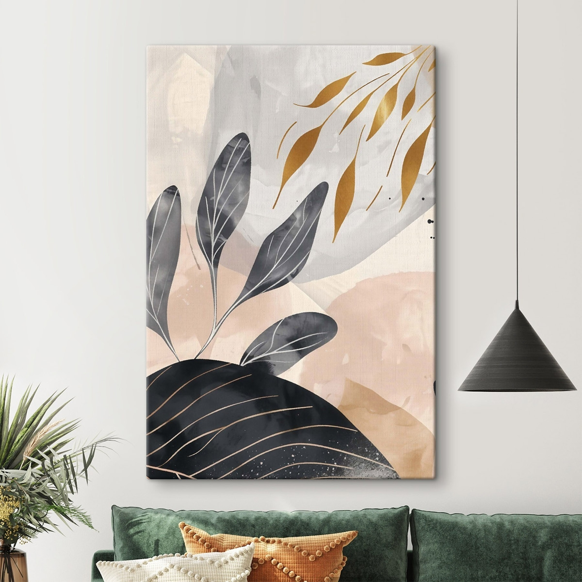 Abstractie van bloemen — interieur 1