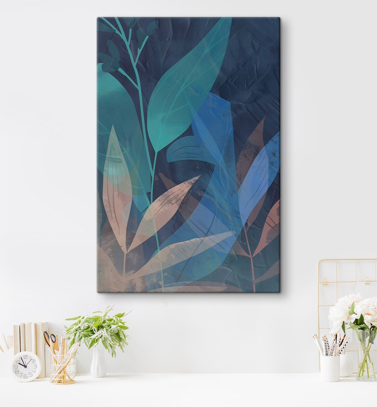 Abstracte takken en bladeren — interieur 2