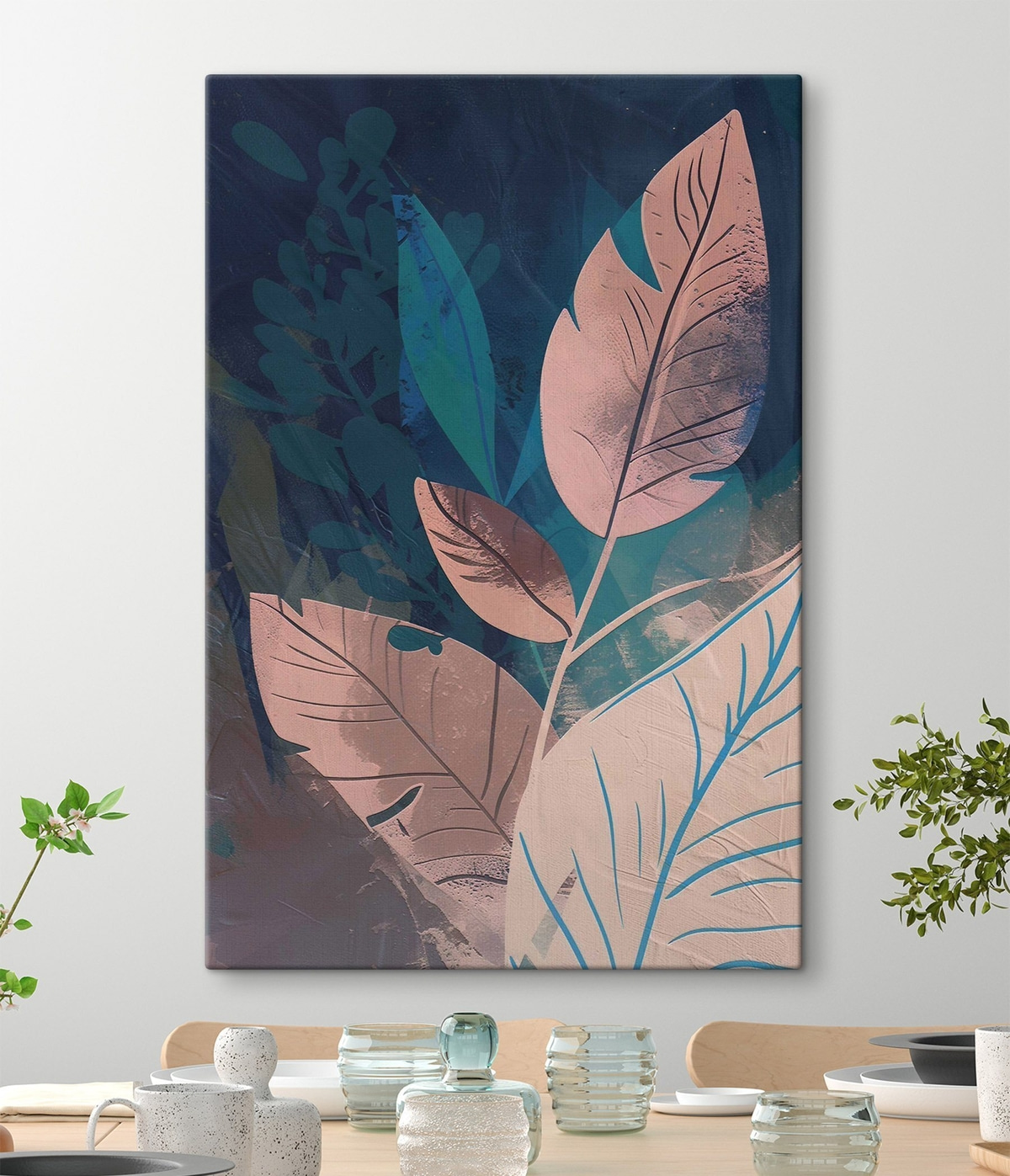 Takken en bladeren, abstractie — interieur 2