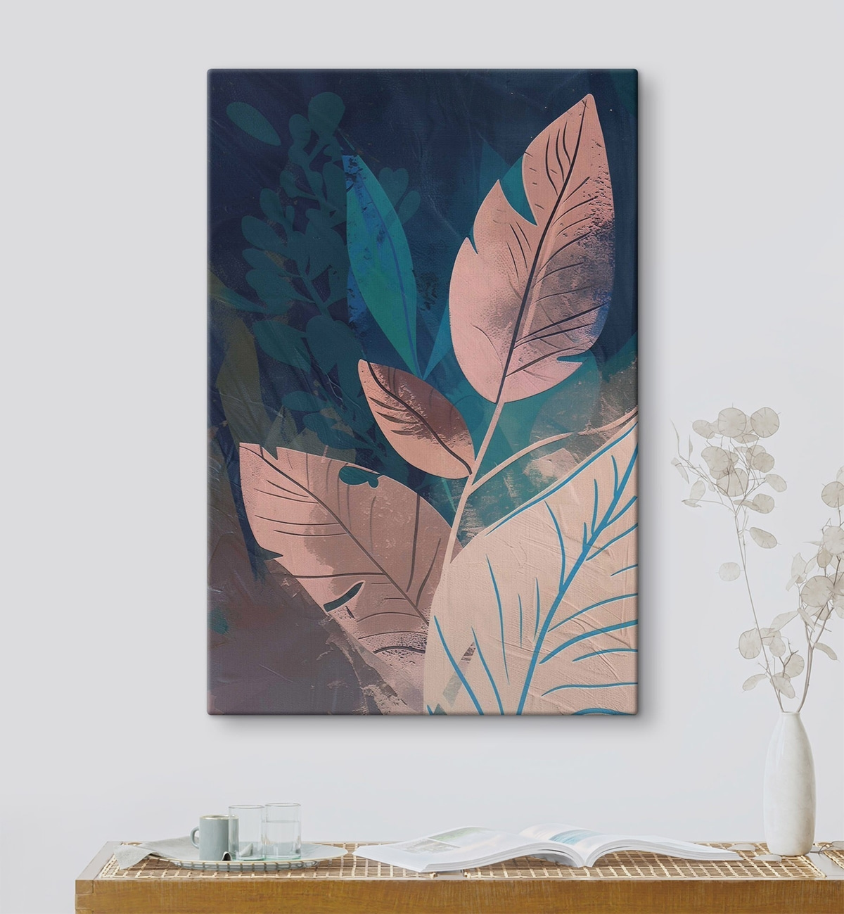 Takken en bladeren, abstractie — interieur 1