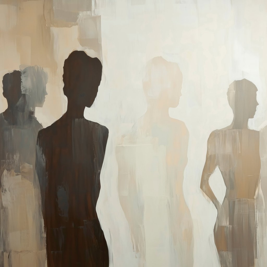 Abstracte silhouetten — volledig ontwerp