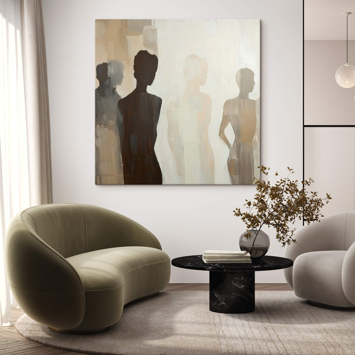 Abstracte silhouetten — interieur 2