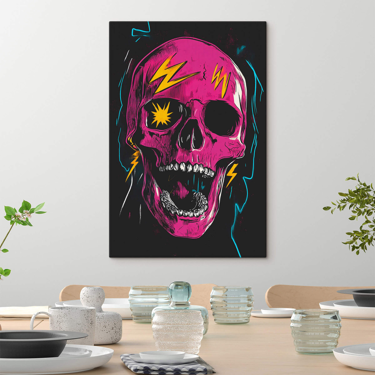 Abstracte schedel — interieur 1