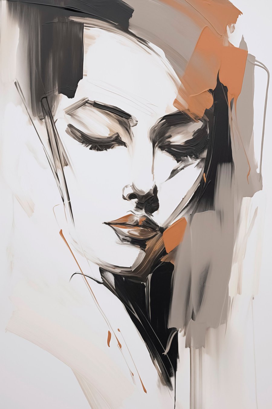Abstract portret — volledig ontwerp
