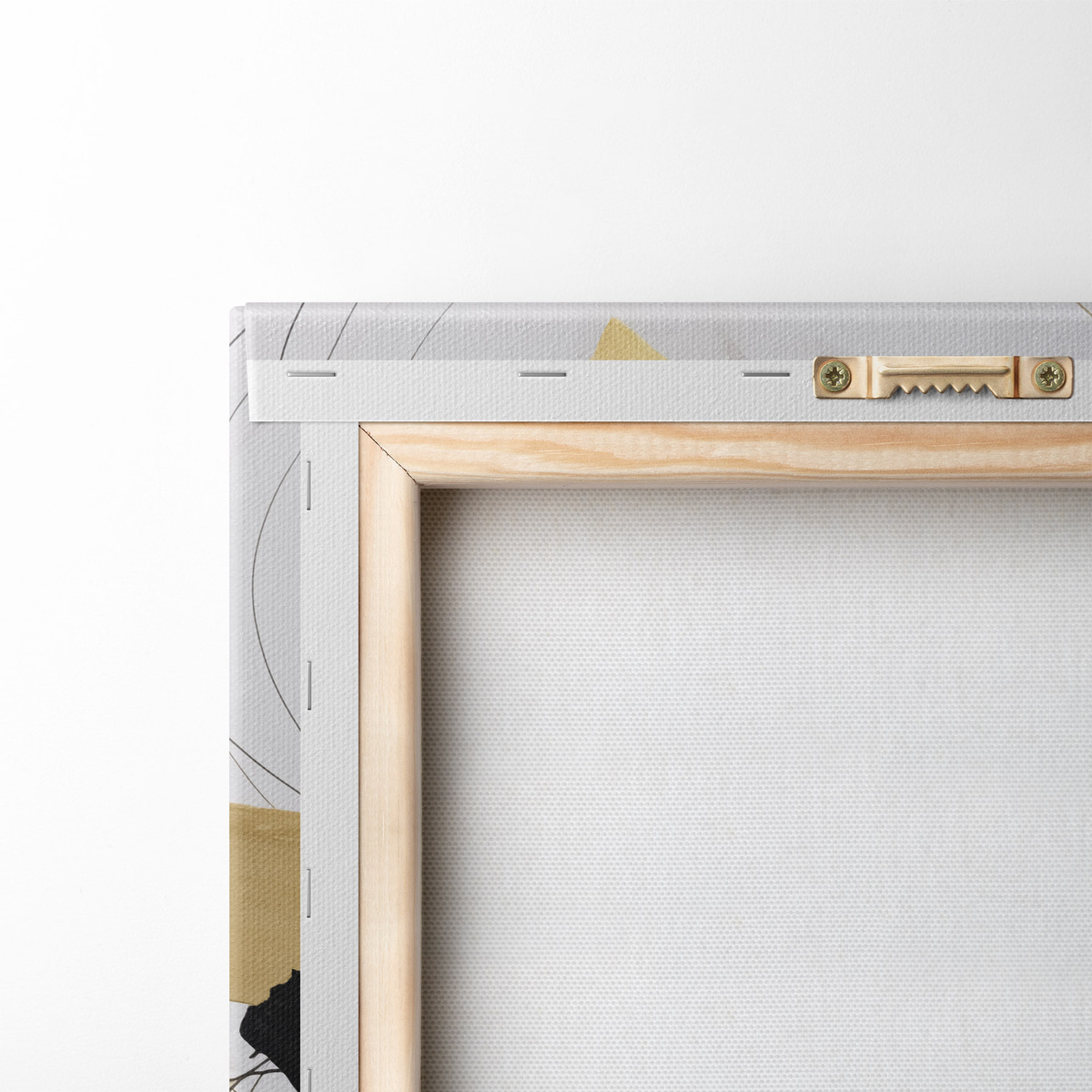 Chaotische abstracte compositie — achterkant