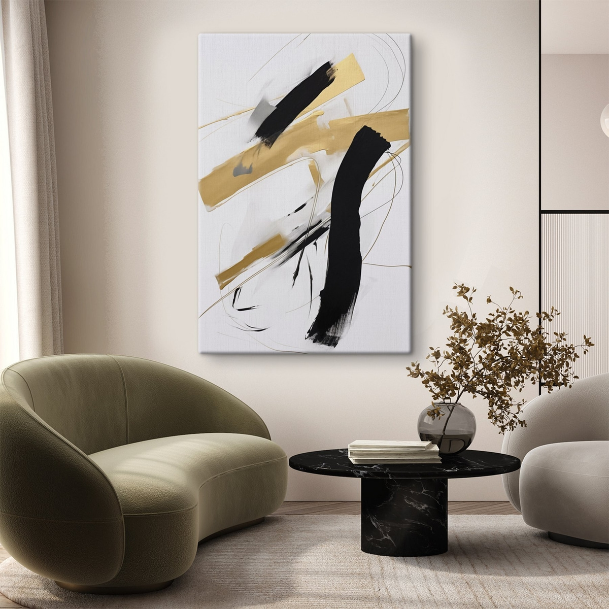 Chaotische abstracte compositie — interieur 1