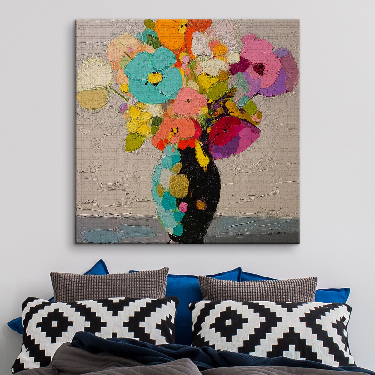 Bloemstuk in vaas — interieur 2