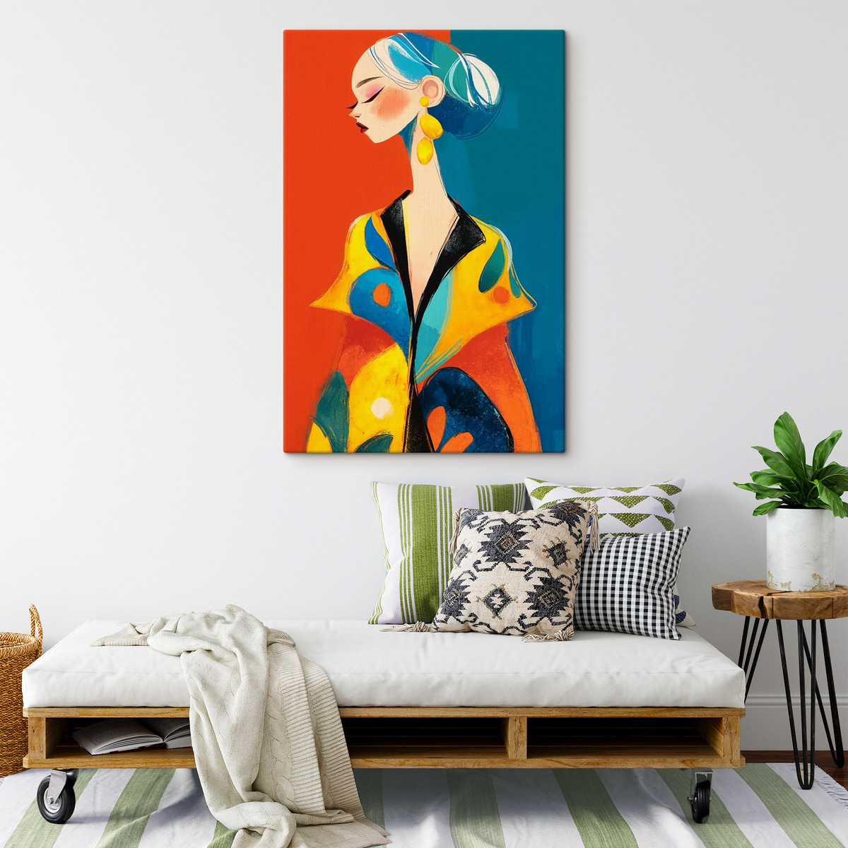 Vrouwelijk portret — interieur 1
