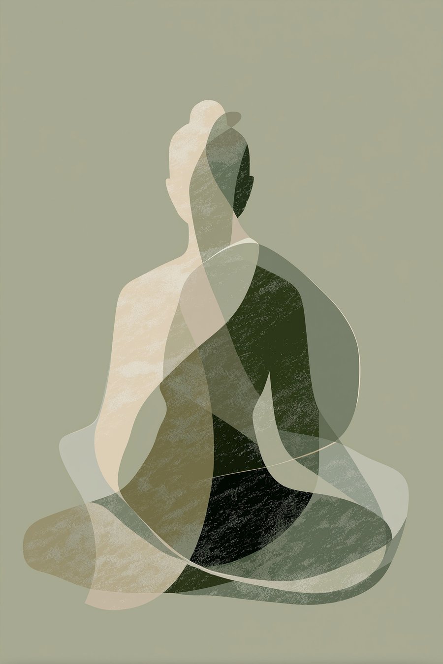 Yoga-figuur — volledig ontwerp