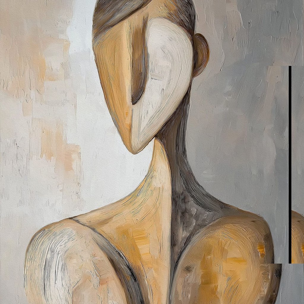 Abstracte weergave van de menselijke gestalte — volledig ontwerp