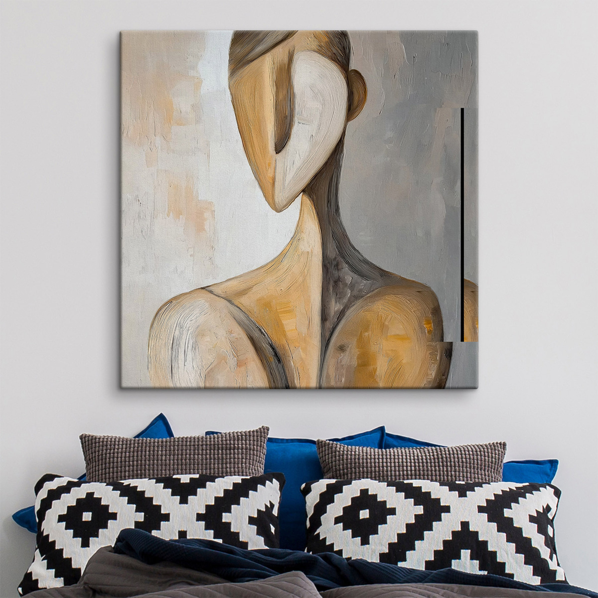 Abstracte weergave van de menselijke gestalte — interieur 1
