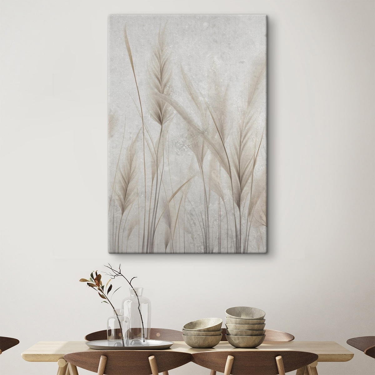 Wilde bloemen op een verouderde achtergrond — interieur 2