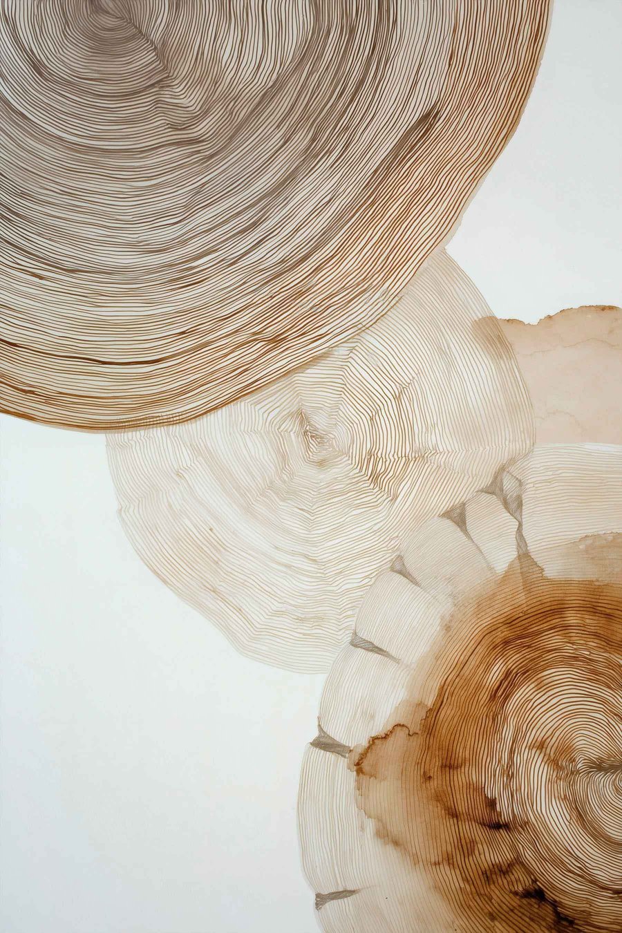 abstracte jaarlijkse boomringen — volledig ontwerp