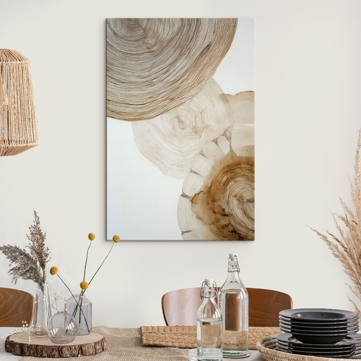abstracte jaarlijkse boomringen — interieur 1
