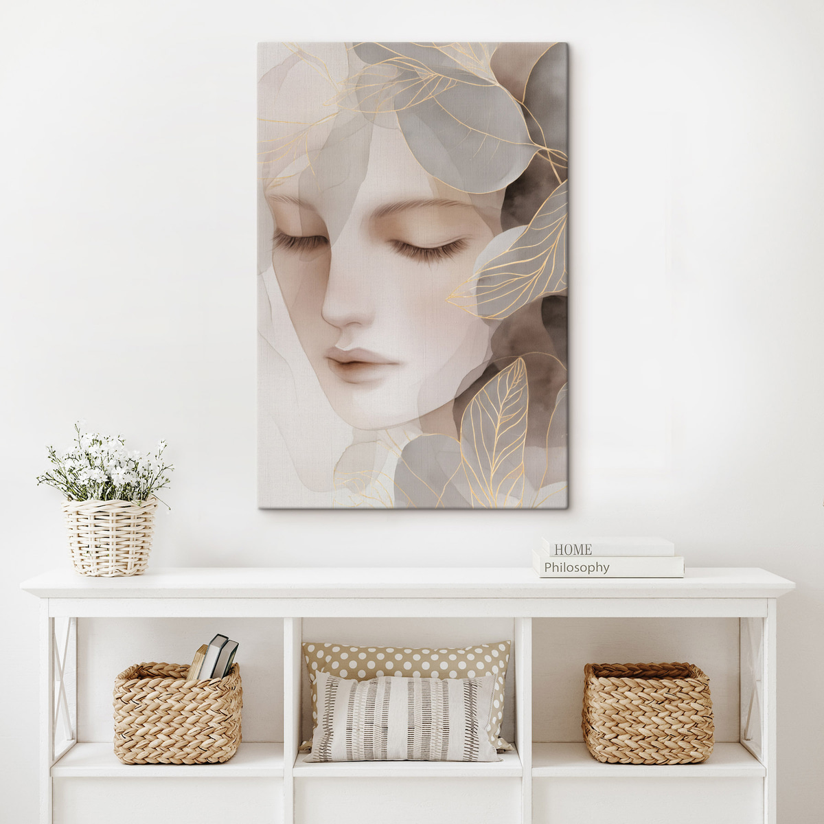 meisje in de bladeren — interieur 2