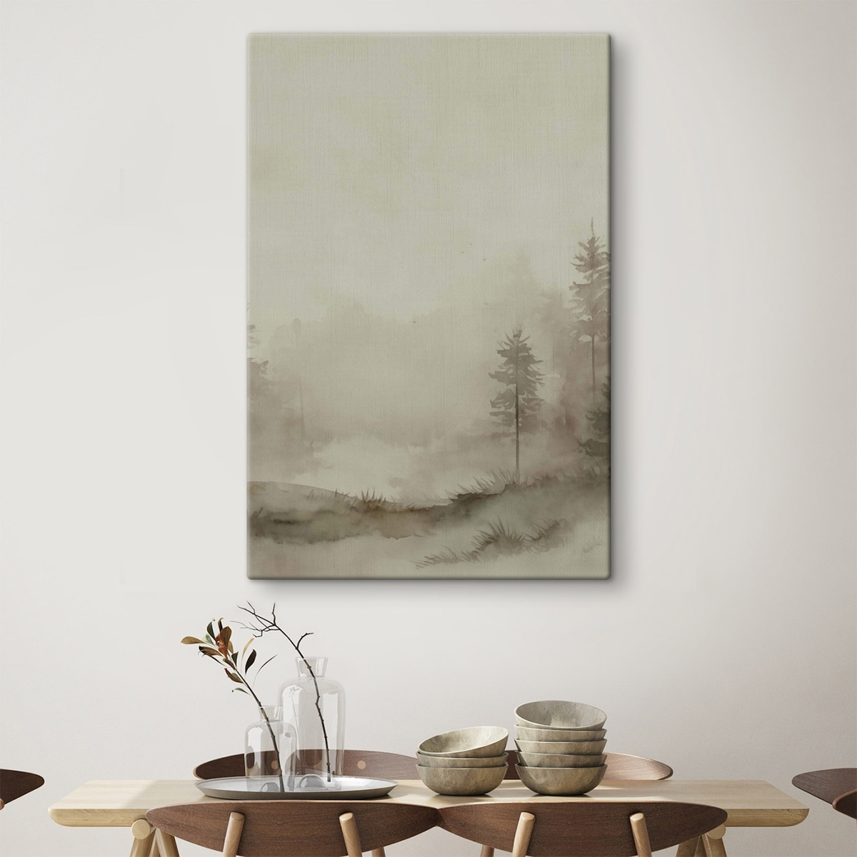 Naaldbos, imitatie aquarel — interieur 1