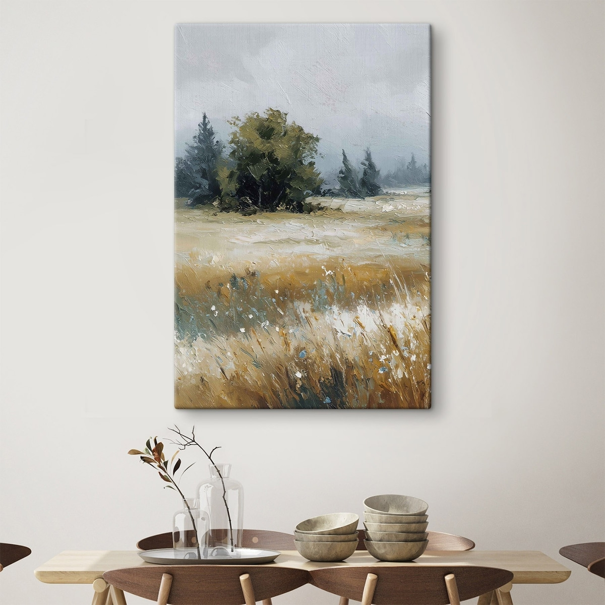 Veldplanten, imitatie-olieverfschilderij — interieur 2