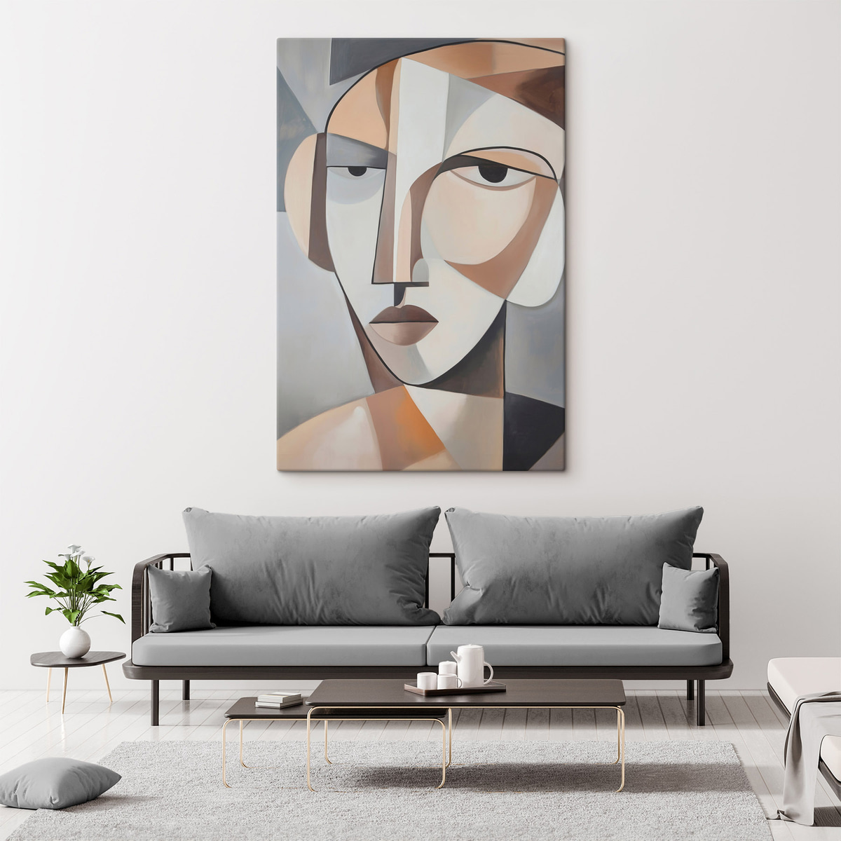 Een modern kubistisch portret — interieur 2