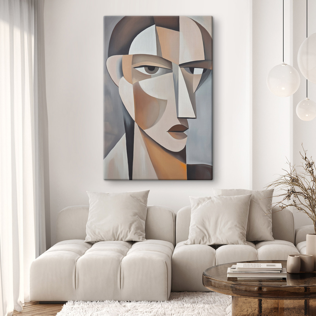Een modern kubistisch portret — interieur 3