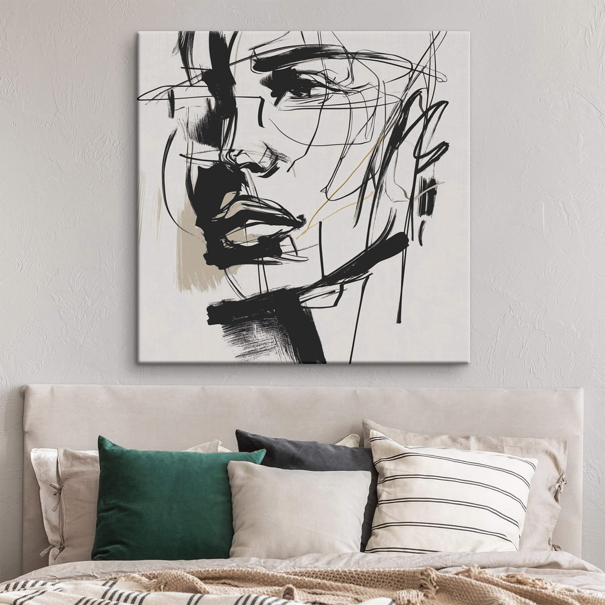 Portret in krachtige lijnen — interieur 3