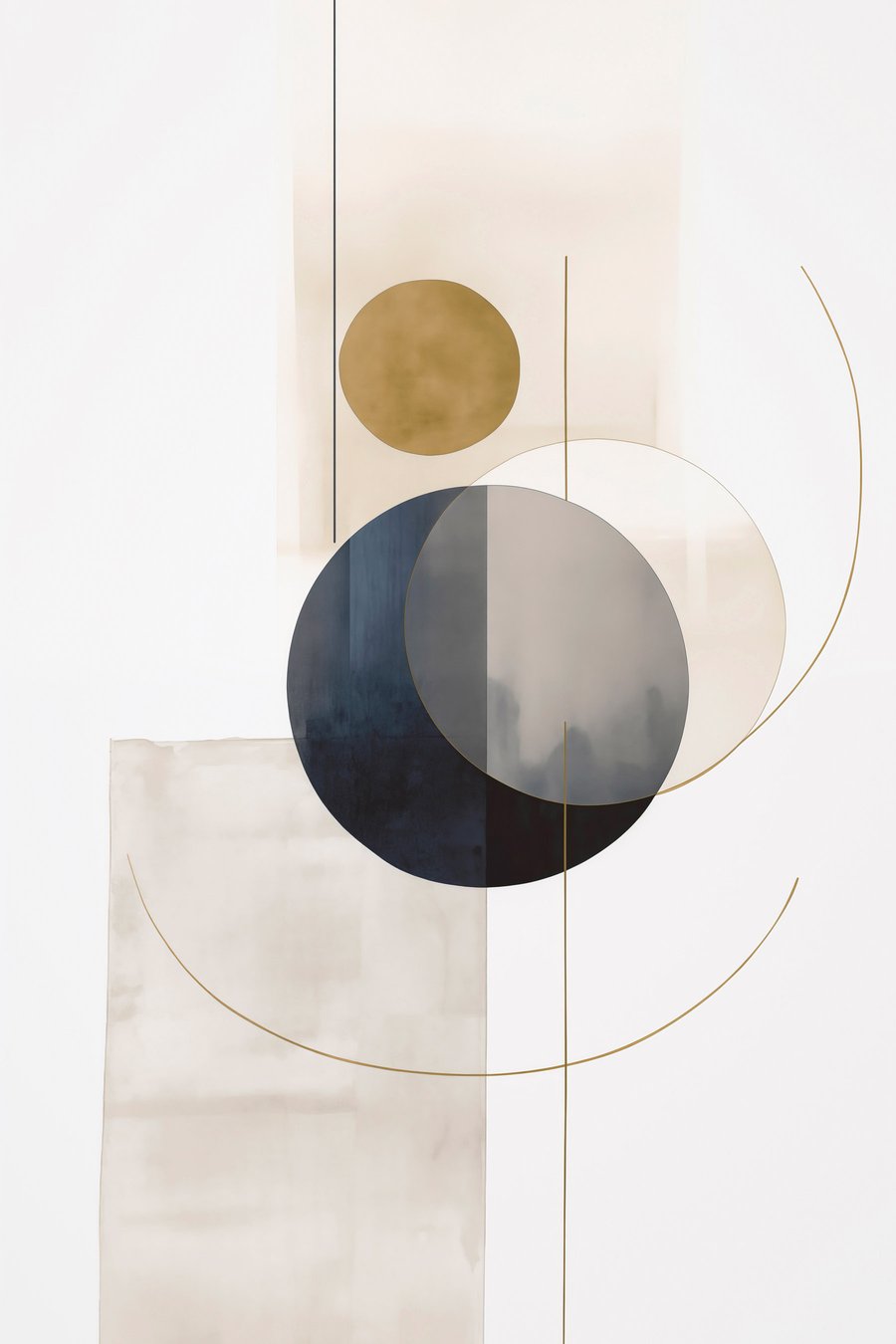 Abstract met cirkels — volledig ontwerp
