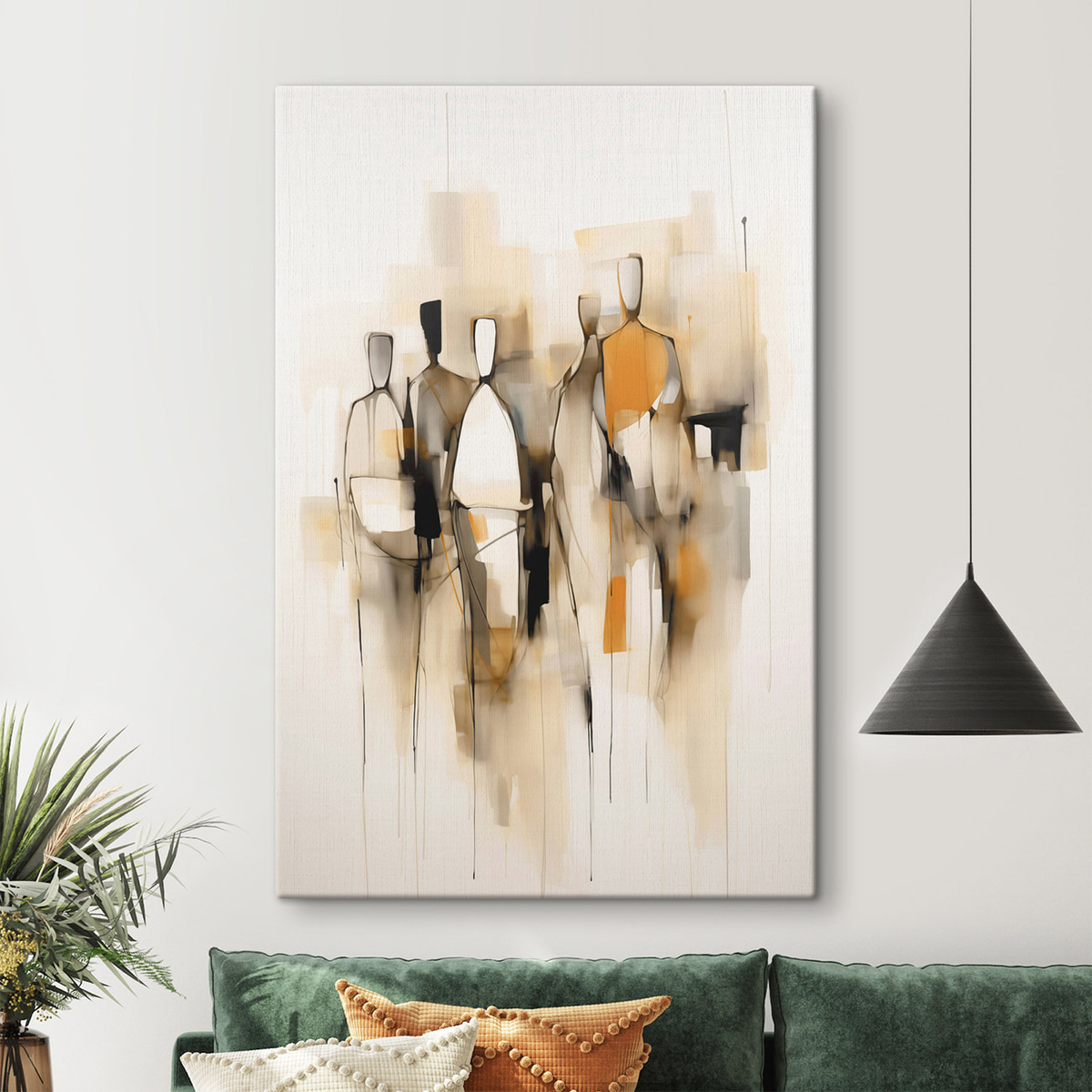 Abstracte silhouetten — interieur 1