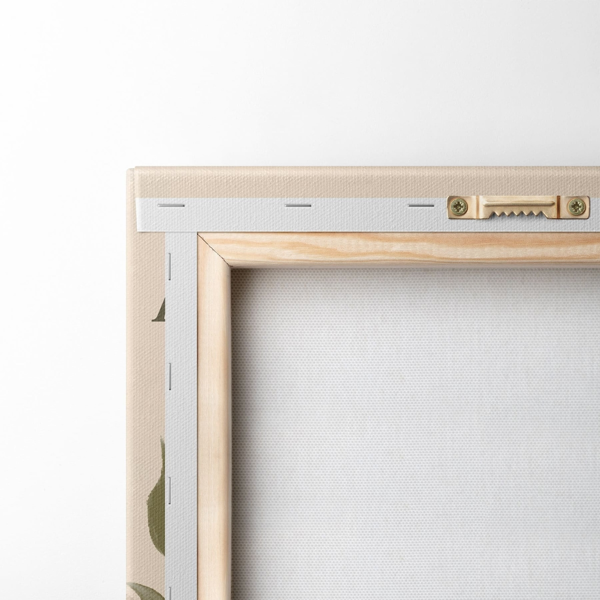 Botanische poster met tekst 'Serene Botanica' — achterkant
