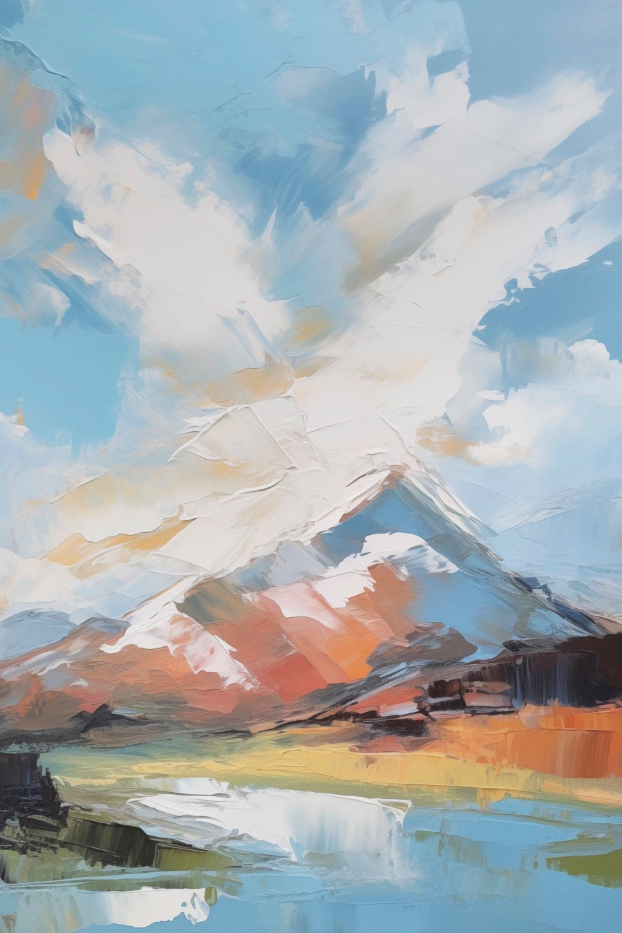 Berglandschap — volledig ontwerp