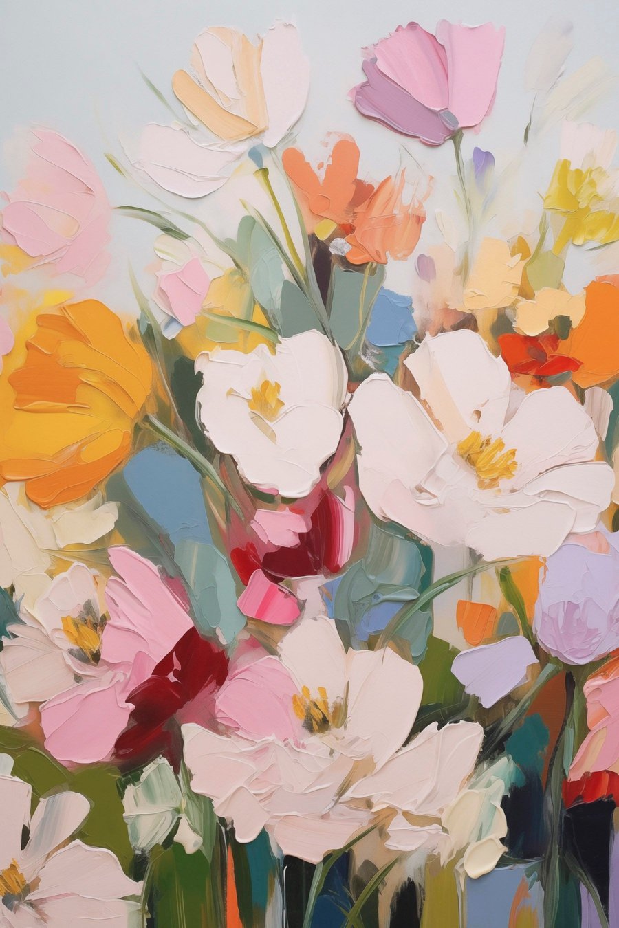 Heldere bloemen — volledig ontwerp