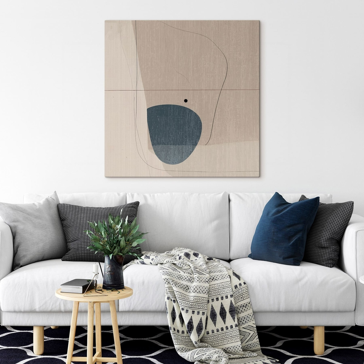 minimale abstracte compositie — interieur 2