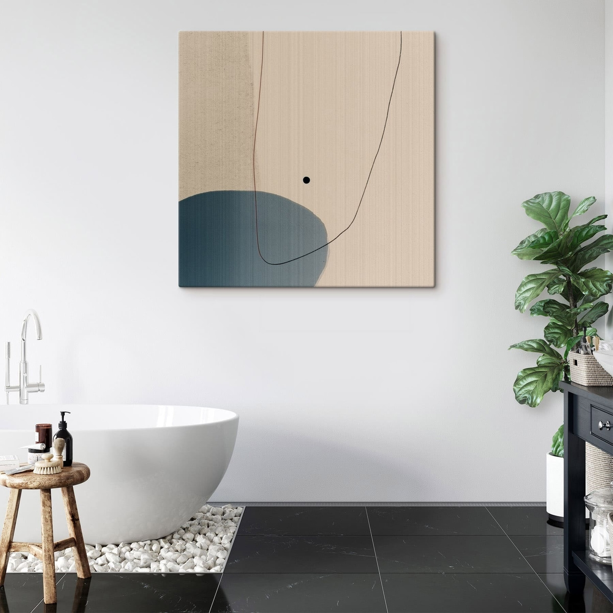 minimale abstracte compositie — interieur 1