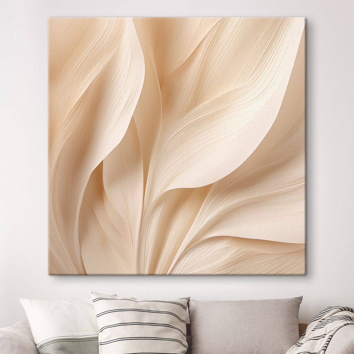 Abstracte beige vloeiende lijnen — interieur 2