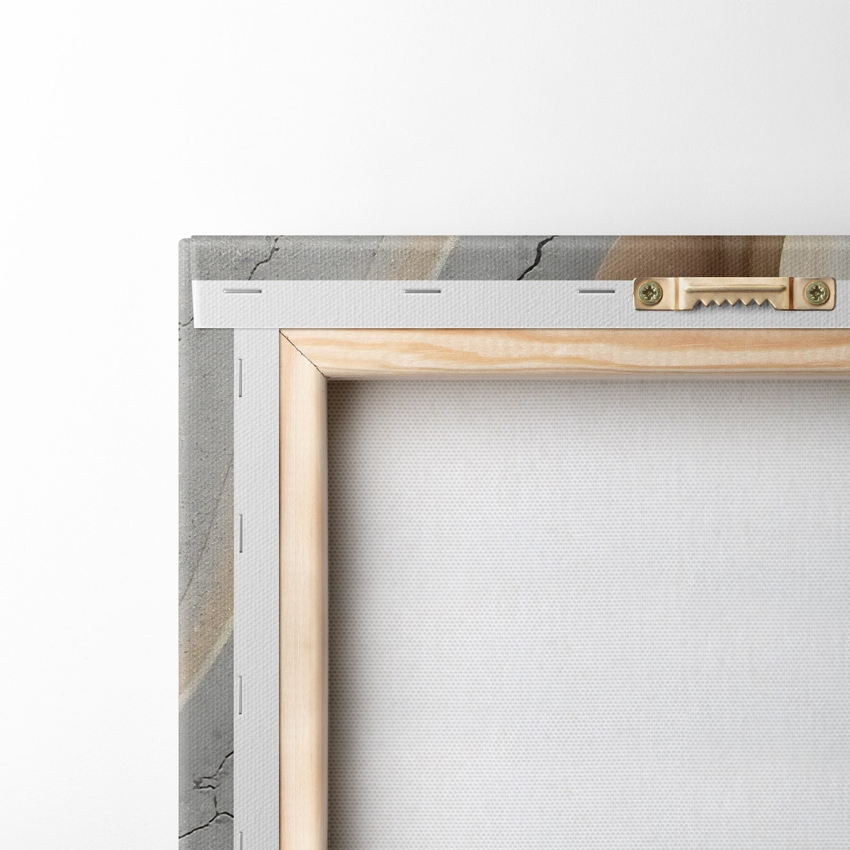 Hout en licht beton, imitatie — achterkant