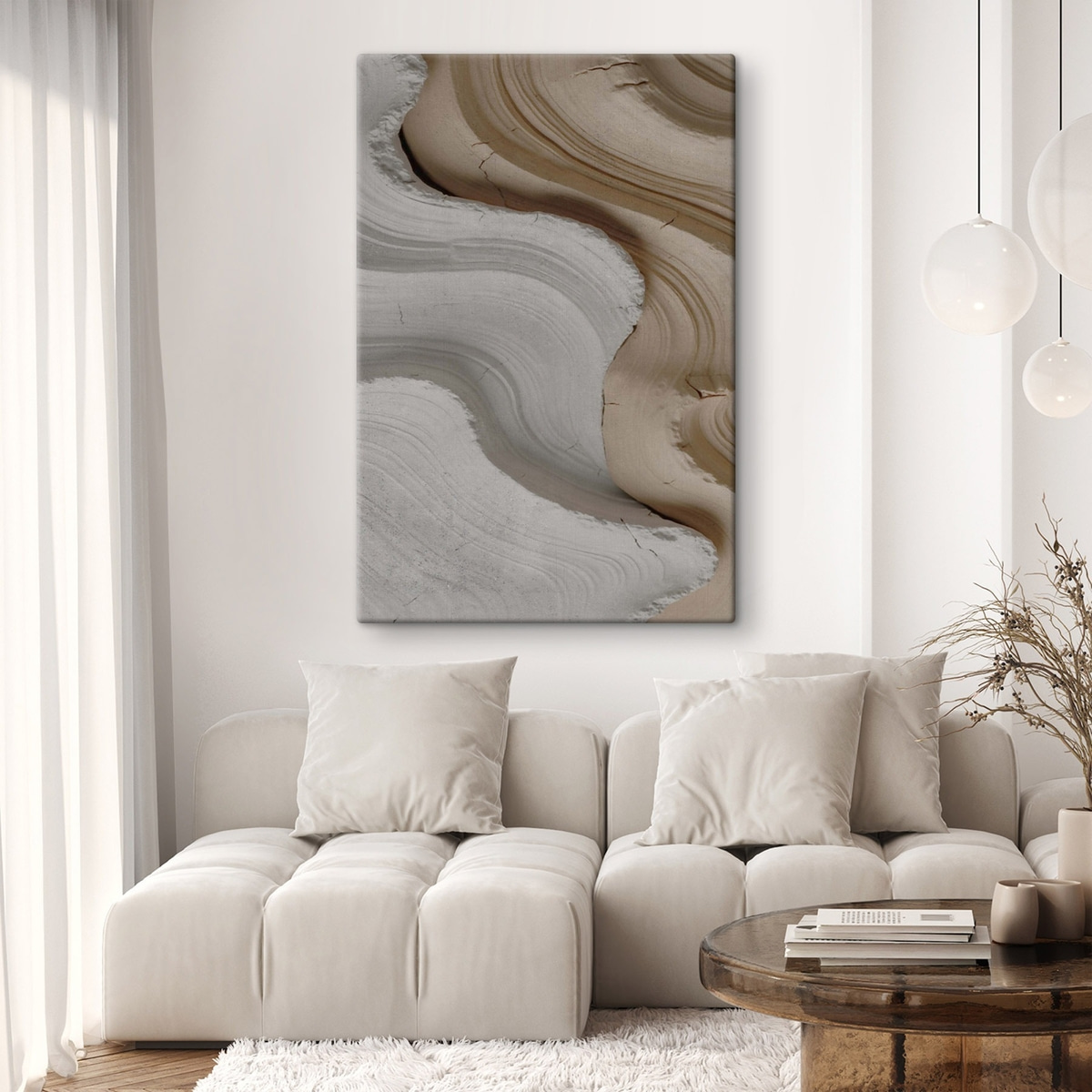 Lichte en beige lijstwerk — interieur 2