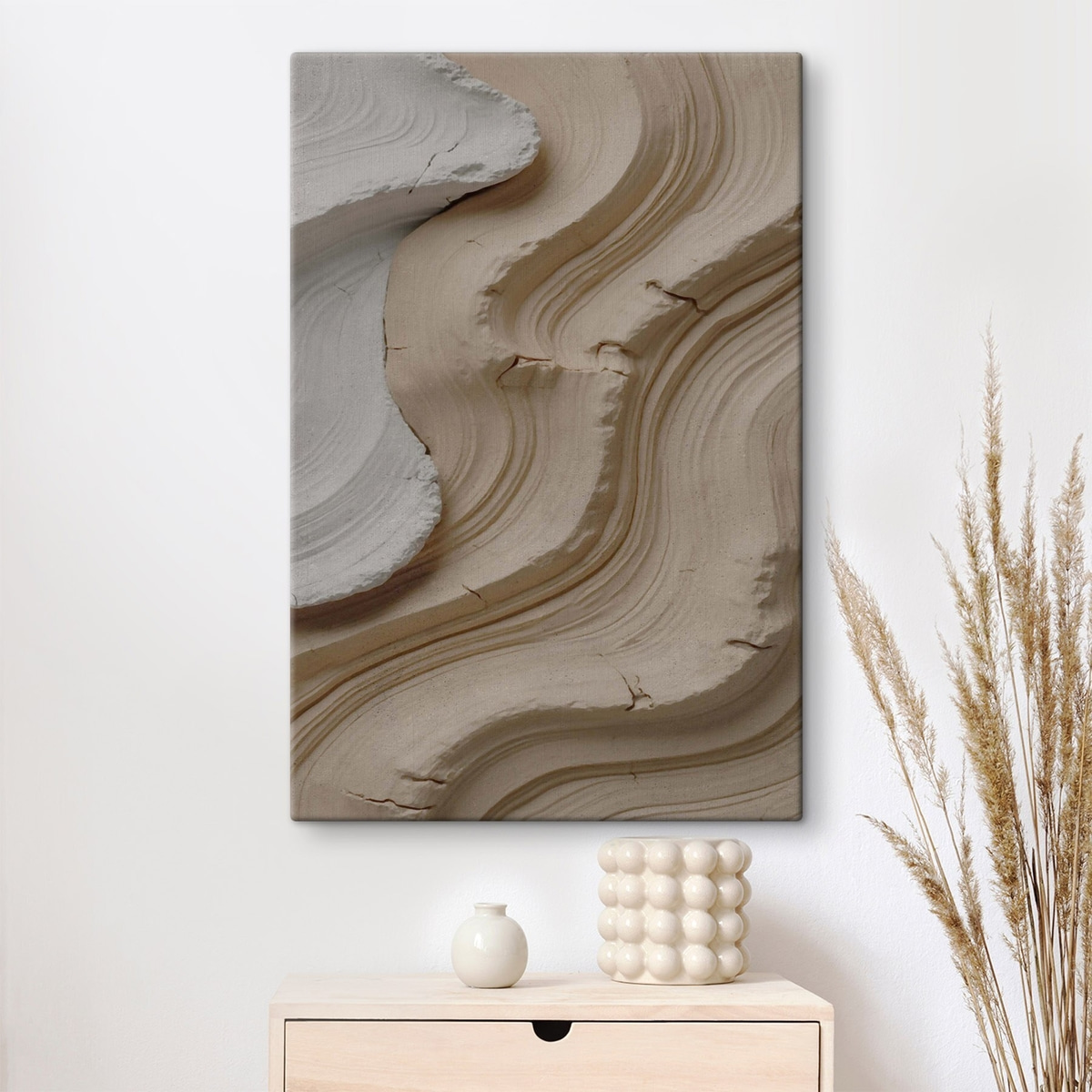 Imitatie van licht en beige lijstwerk — interieur 2