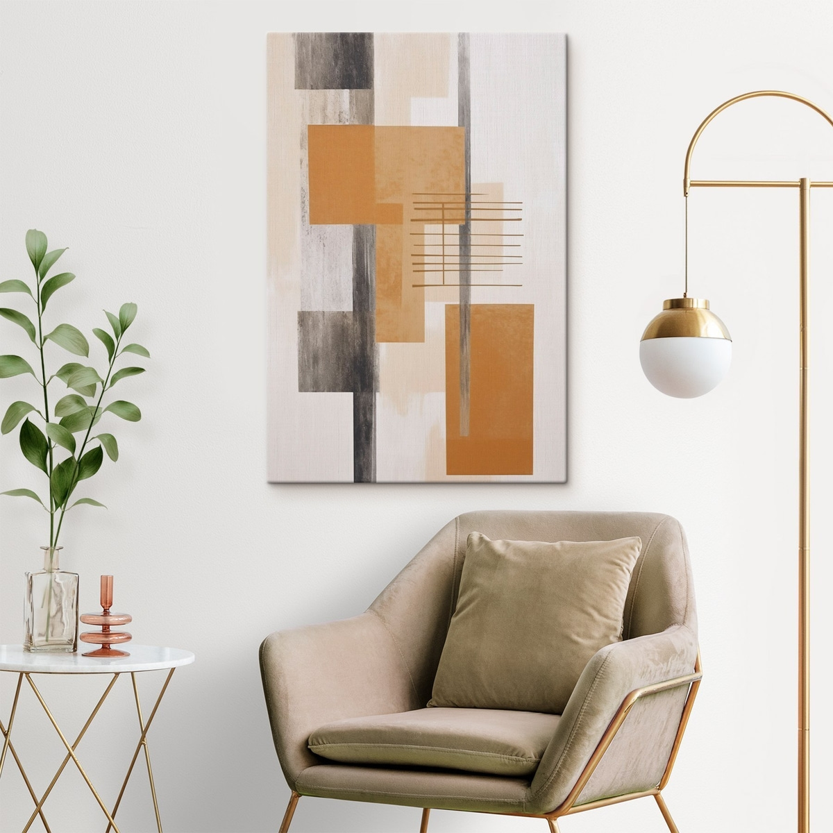 Abstractie met imitatie van versleten textuur — interieur 2