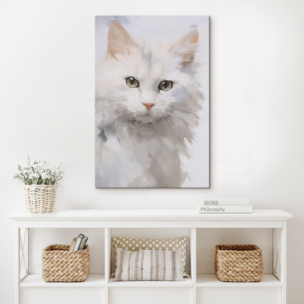 Kat imitatie schilderij — interieur 2